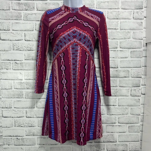 Free People Dresses & Skirts - Free People Stella Mini Tunic Multicolor Dress Extra Small